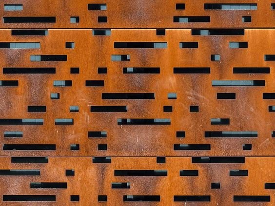 Perforált Corten lemezek