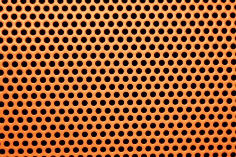 Perforated corten sheets