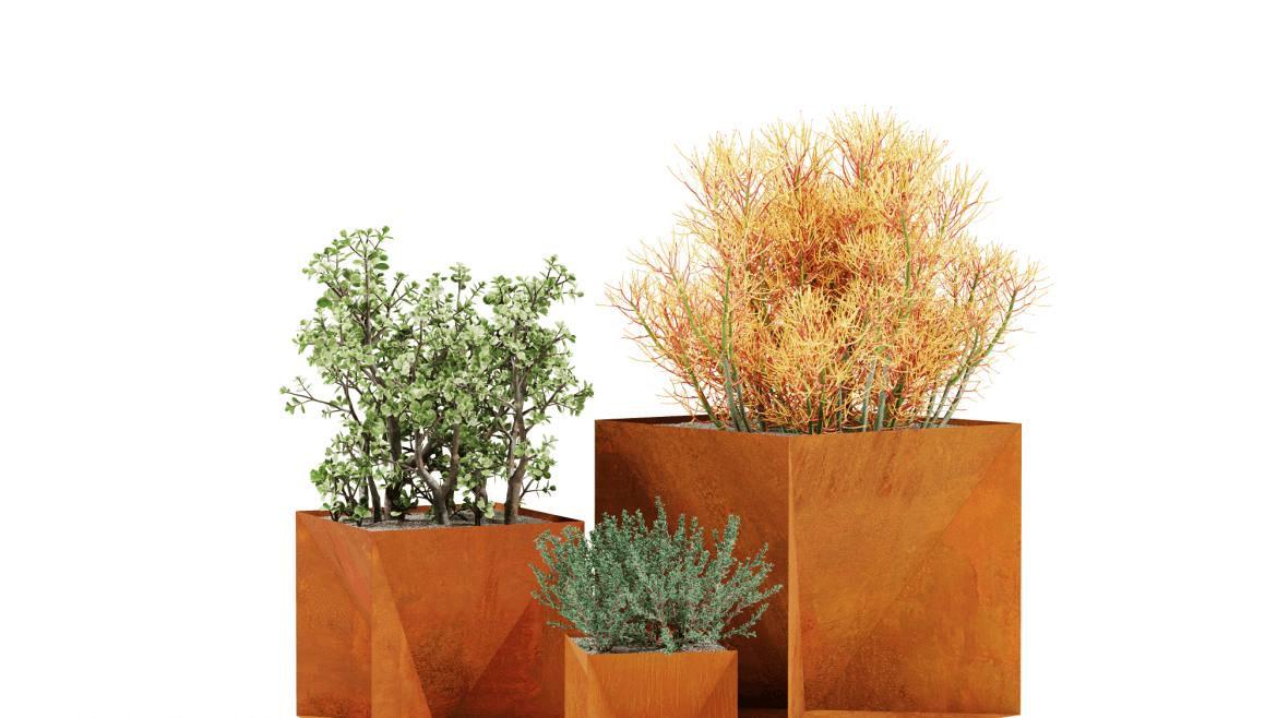 „Piramis Kocka” Kaspók