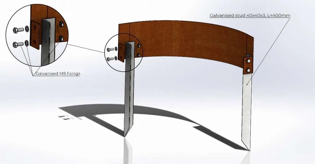 External Rounded Corner