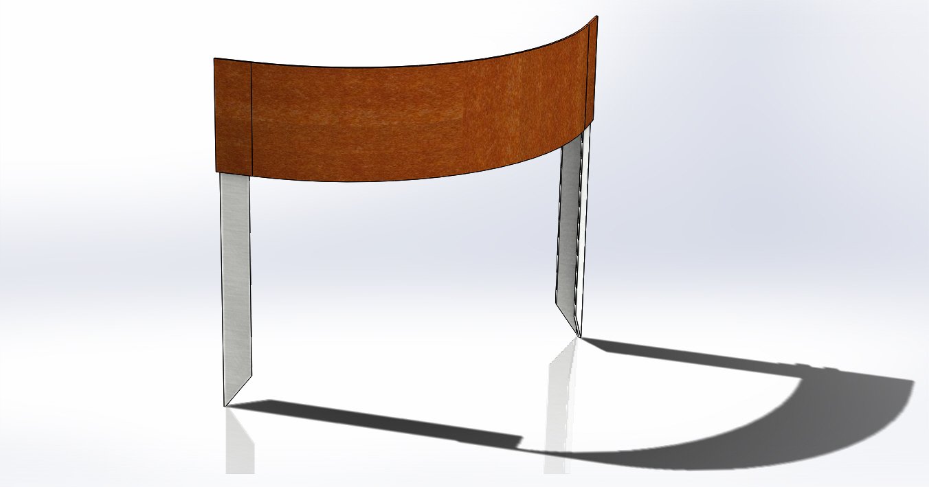 kampas apvalus išorinis su tvirtinimais 1