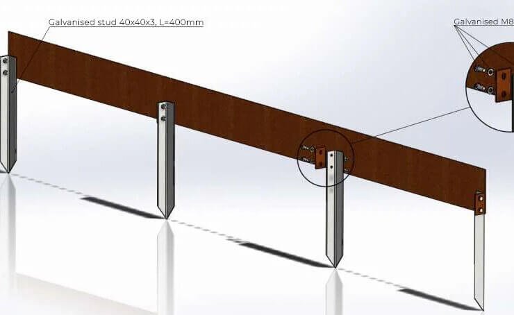 Egyenes Vonalú Gyep Szegély