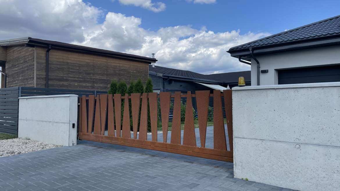 CORTEN ACÉL KERÍTÉS „Aston”