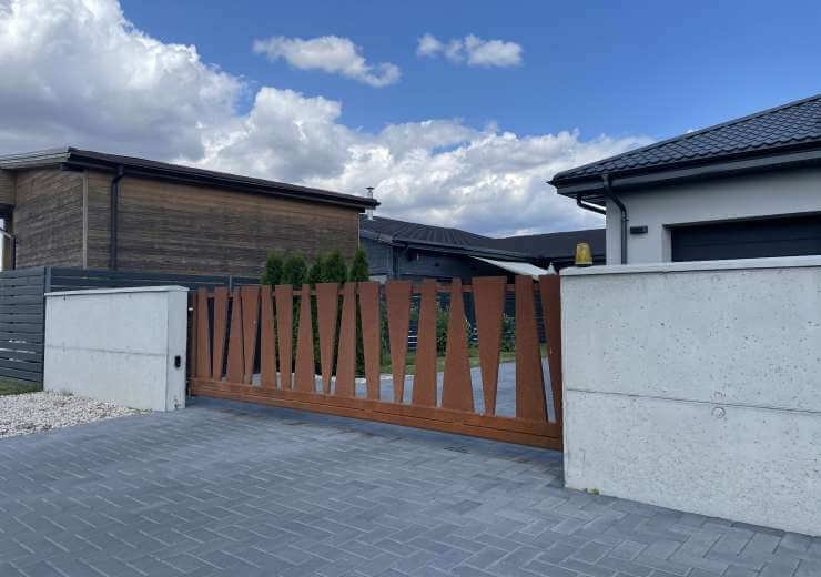 CORTEN ACÉL KERÍTÉS „Aston”