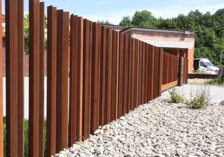 CORTEN ACÉL KERÍTÉS „Venecija”