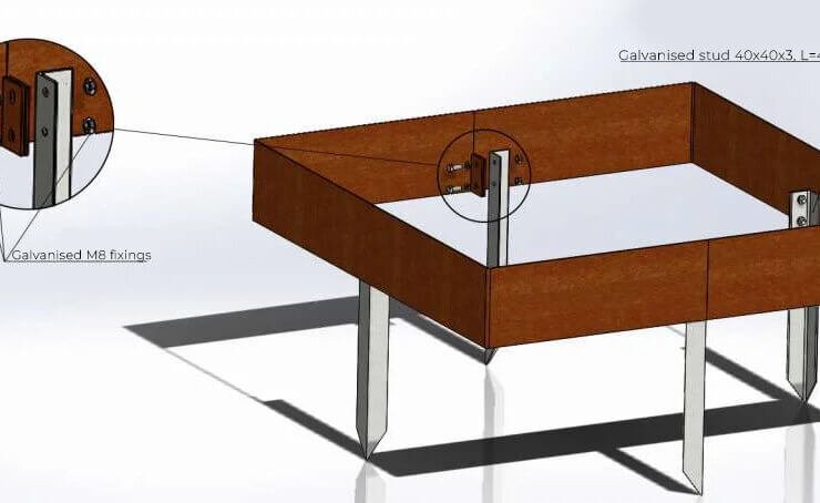 Négyszögletes Szegély