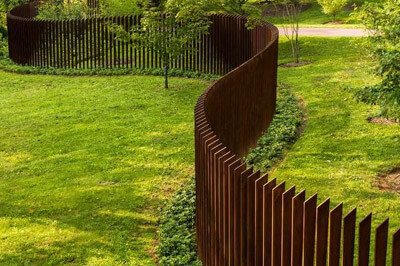 Corten acél kerítés