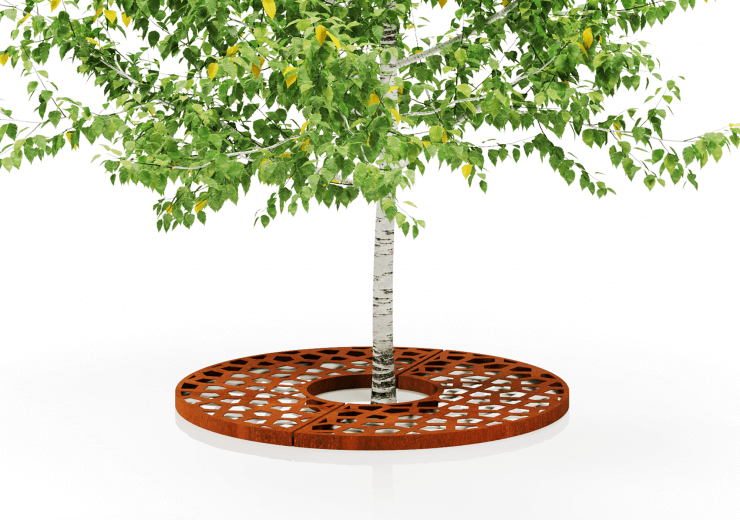 Kör alakú fatörzs- és gyökérvédelem