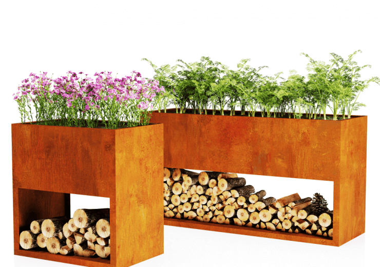 Tűzifatárolós Kaspók