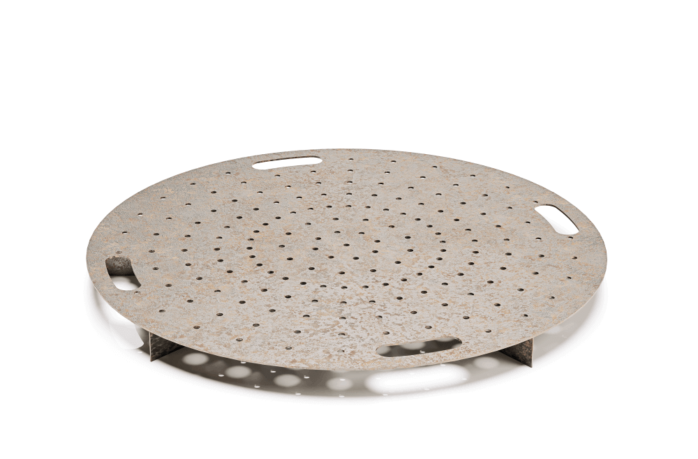 Alsó rostély faszénhez és szellőztetéshez